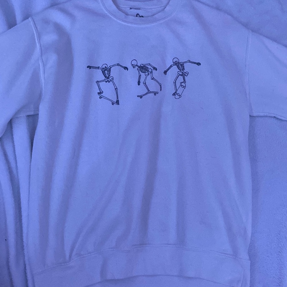 Soft three skeleton hoodie